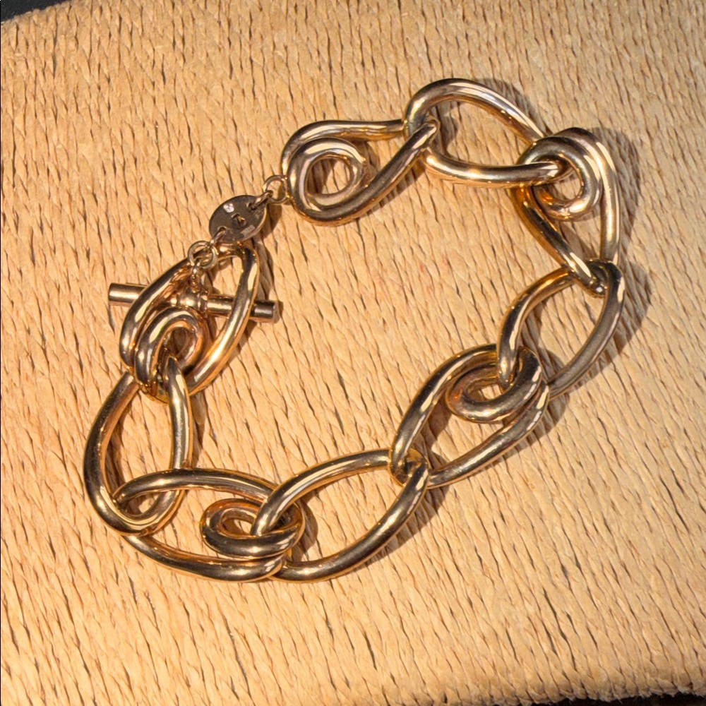Fossil Gold Chain bracelet toggle clasp